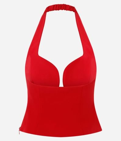 Blusa Frente Única en Sastre con Escote Orgánico 5