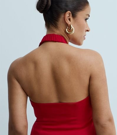 Blusa Frente Única en Sastre con Escote Orgánico 3