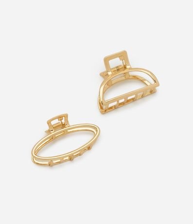 Kit 02 Pinza para el Pelo Ahuecadas con Formas Diversas