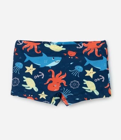 Sunga Boxer Infantil con Estampa Fondo del Mar - Talle 2 a 6 años