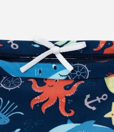 Sunga Boxer Infantil con Estampa Fondo del Mar - Talle 2 a 6 años 4
