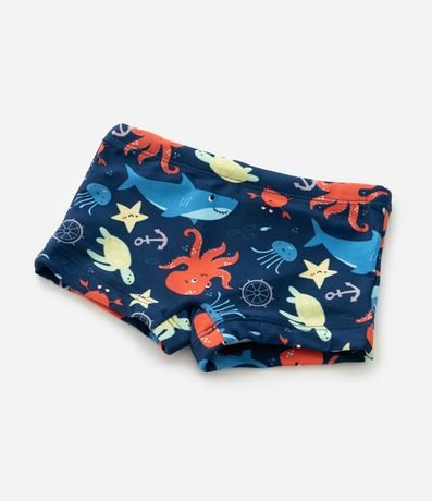 Sunga Boxer Infantil con Estampa Fondo del Mar - Talle 2 a 6 años 5
