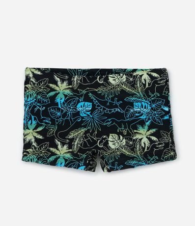 Sunga Boxer Infantil con Estampa de Palmeras - Talle 5 a 14 años
