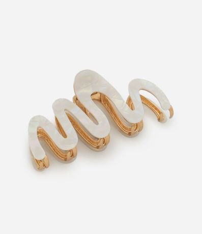 Pinza para el Pelo en Formato Ondulada en Resina