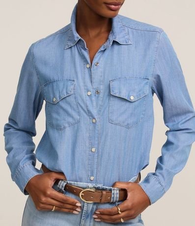 Camisa Regular Básica en Liocel 5