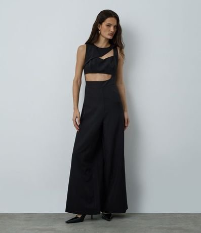 Mono Femenino de Sastrería Pantalona Sin Mangas