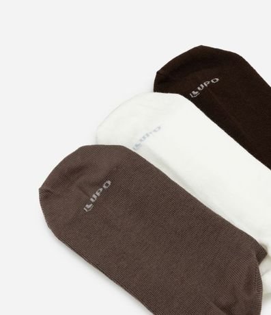 Kit 03 Media Caña Larga en Algodón Canelado Lupo 5