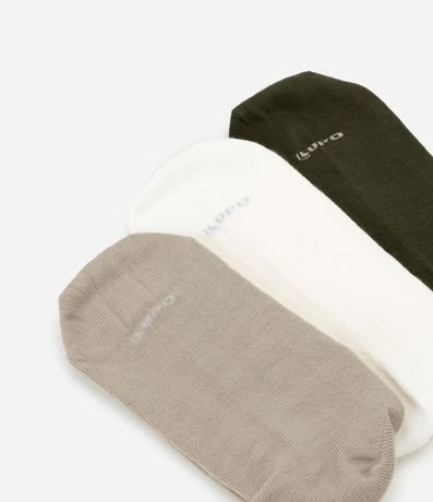 Kit 03 Media Caña Larga en Algodón Canelado Lupo 5