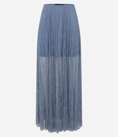 Pollera Evasê New Midi en Encaje con Forro 6