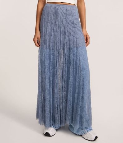 Pollera Evasê New Midi en Encaje con Forro 3