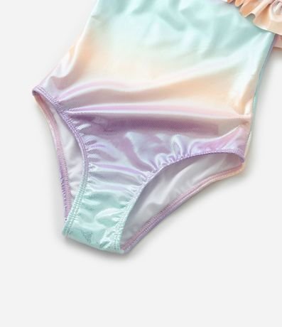 Malla Infantil con Estampa Holográfica y Volados  - Talle 5 a 12 años 4