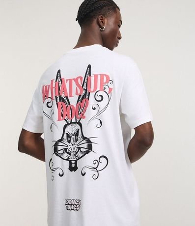 Remera Comfort en Algodón con Estampa de Esqueleto Bugs Bunny 5