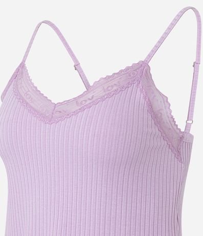 Pijama Short Doll en Rib con Encaje Lov 6