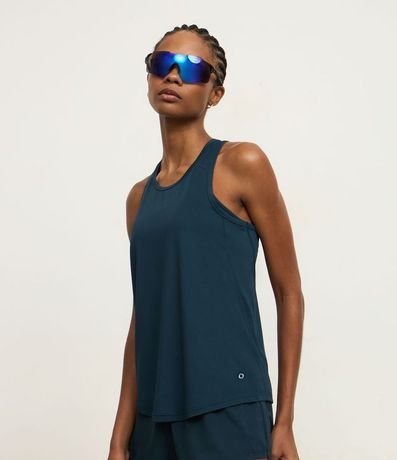 Musculosa Nadador Deportiva en Microfibra con Textura