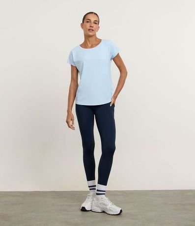 Calca Legging Deportiva en Microfibra con Bolsillos