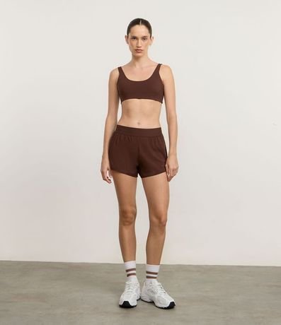 Short Runner Deportivo con Cintura Ancha Elástico
