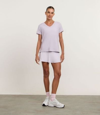 Remera Deportiva en Microfibra Agujerada con Bajo Mullet 2