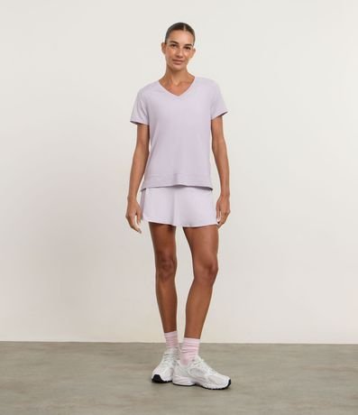 Remera Deportiva en Microfibra Agujerada con Bajo Mullet 3