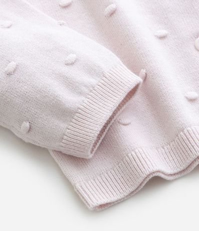 Cardigan Infantil en Efecto Punto con Volado Texturizado – Talle RN a 18 Meses 2