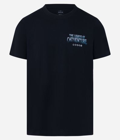 Remera Regular en Algodón con Estampa Lettering The Legend Of Catventure 6
