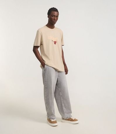 Remera Comfort en Algodón con Estampa de Águila con Flores Guns N' Roses 3