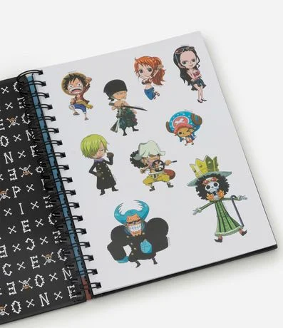 Cuaderno en Papel con Elástico y Estampado One Piece 4
