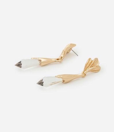 Caravana Mediana con Colgante de Cristal y Base con Detalles en Hoja 2