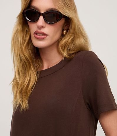 Vestido T-Shirt en Media Malla con Bolsillos 3