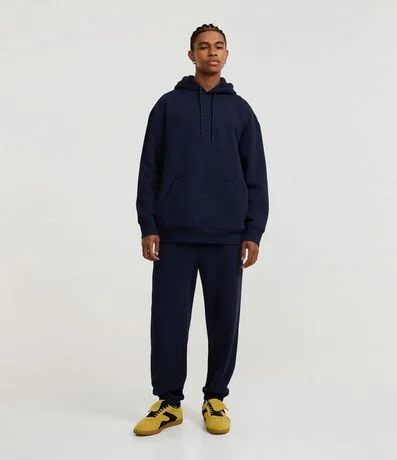 Pantalón Jogger en Algodón con Cintura elástica y Cordón