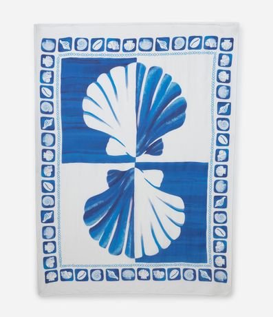 Canga en Viscosa con Estampa de Caracolas 2