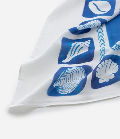 Canga en Viscosa con Estampa de Caracolas 3