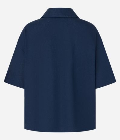 Camisa en Viscolino con Sisa Deslocada y Botones 6