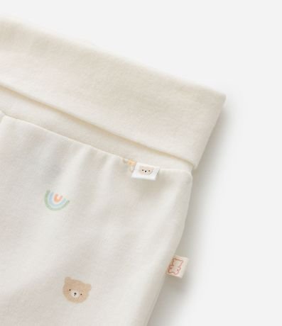 Kit 02 Pantalones Infantil en Suedine con Pies – Talle RN a 12 Meses 4