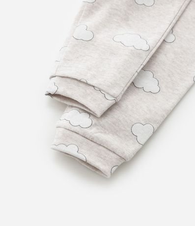 Conjunto Infantil Body con Pantalón Bordada de Nube – Talle RN a 18 Meses 12