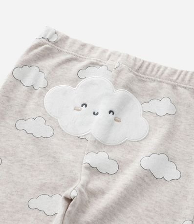 Conjunto Infantil Body con Pantalón Bordada de Nube – Talle RN a 18 Meses 13