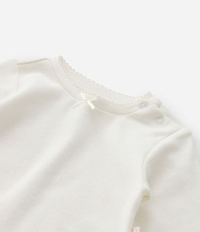 Conjunto Infantil Body con Pantalón Bordada de Nube – Talle RN a 18 Meses 7