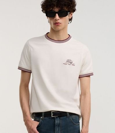 Remera Baby Tee en Algodón con Estampa Lettering The Staff