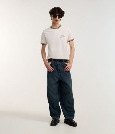 Remera Baby Tee en Algodón con Estampa Lettering The Staff 2