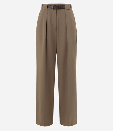 Pantalón Pantalona en Sastrería con Cinturón 6