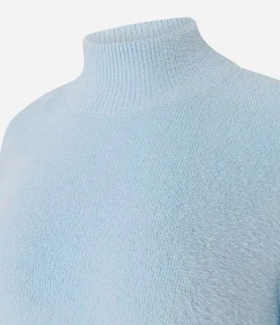 Suéter en Poliamida Afelpada con Cuello Alto 2