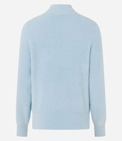 Suéter en Poliamida Afelpada con Cuello Alto 3