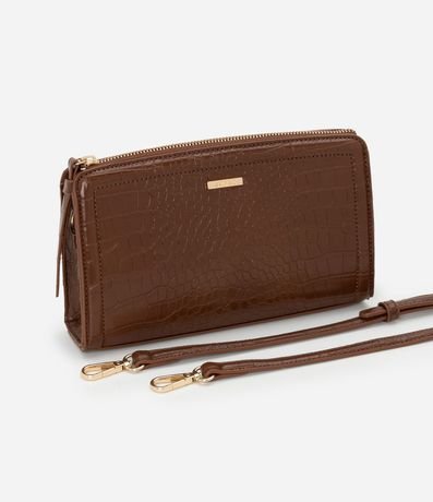 Cartera Transversal Pequeña con Textura Crocco 8