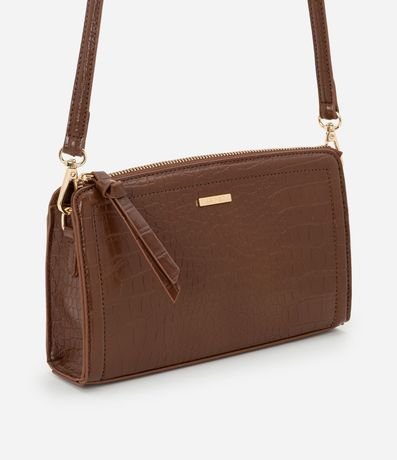 Cartera Transversal Pequeña con Textura Crocco