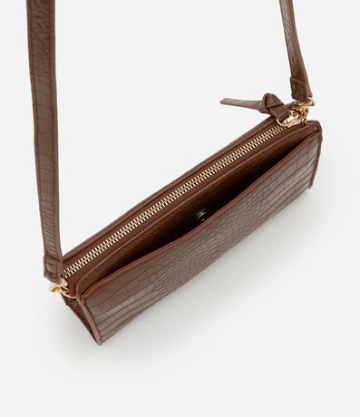 Cartera Transversal Pequeña con Textura Crocco 5