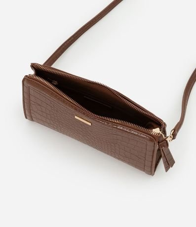 Cartera Transversal Pequeña con Textura Crocco 7