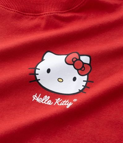 Remera Infantil Oversized con Estampa de Hello Kitty - Talle 7 a 14 años 5