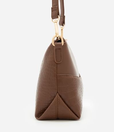 Cartera Transversal Mediana con Textura Crocco 2