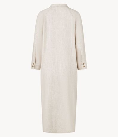 Vestido Reto Chemise en Viscolino con Manga 7/8 7