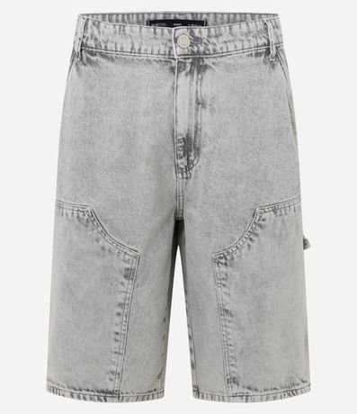 Bermuda Baggy en Jeans con Bolsillo Carpenter 6