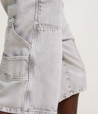 Bermuda Baggy en Jeans con Bolsillo Carpenter 3